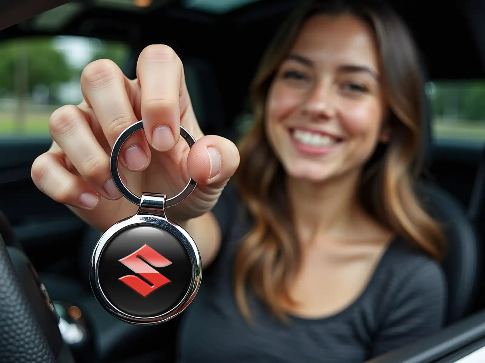 Suzuki Llaveros Metal Anillos Logo Pro Estilo